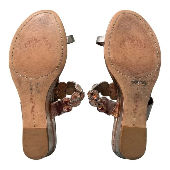 Vince Camuto Itta Toe Ring Embellished Sandal - Size 7, Rose Gold - Picture 5 of 9